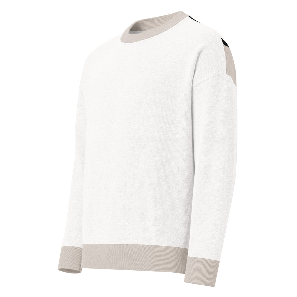 Relaxed fit knitted sweater - World dominance