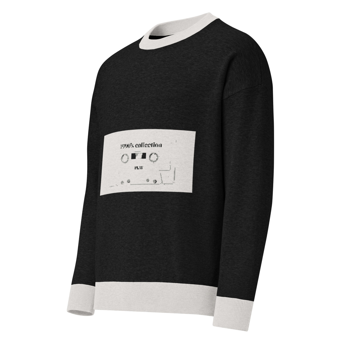 Relaxed fit knitted  sweater 1990's collection