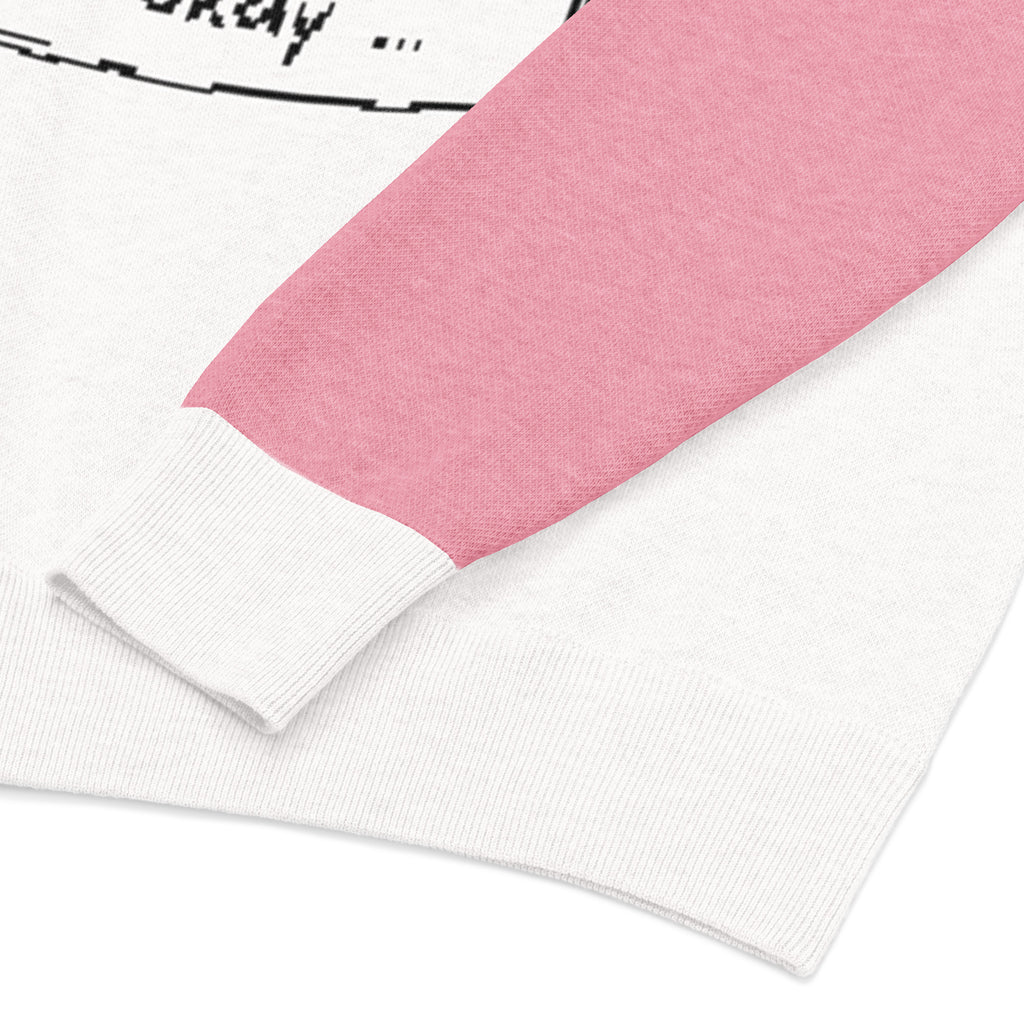 Relaxed fit knitted  sweater - I'm Okay